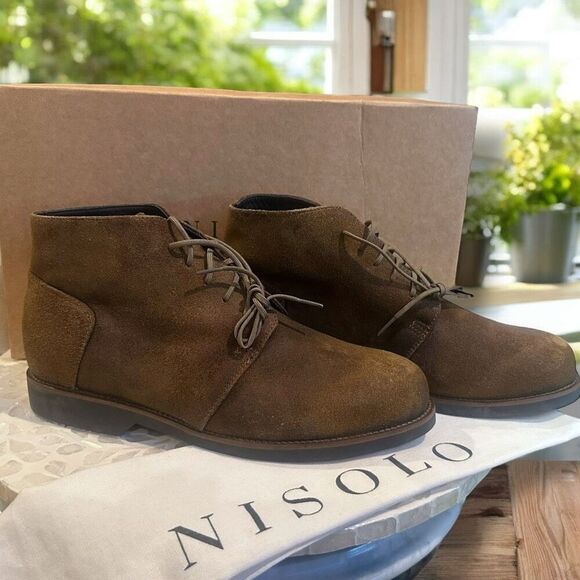 Nisolo Everyday Daytripper Leather Chukka Boots Waxed Brown Lace-Up Men’s - Picture 15 of 15